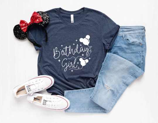 Disney Birthday Girl Shirt, Birthday Shirt Disney youth and toddler tee Minnie birthday girl