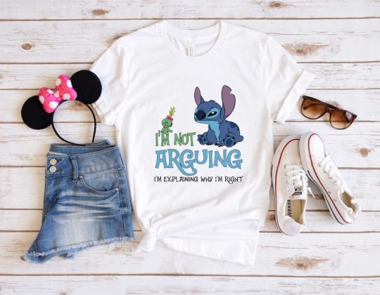 I'm Not Arguing I'm Explaining Why I'm Right Disney Stitch Shirt, Disney Family Shirts, Stitch Shirt Kids