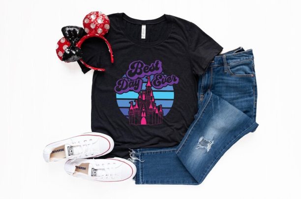 Best Day Ever retro castle T-shirt, Mickey Shirt, Funny Disney Saying Shirt, Funny Disney Trip Tee