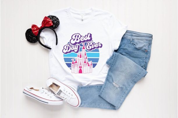 Best Day Ever retro castle T-shirt, Mickey Shirt, Funny Disney Saying Shirt, Funny Disney Trip Tee