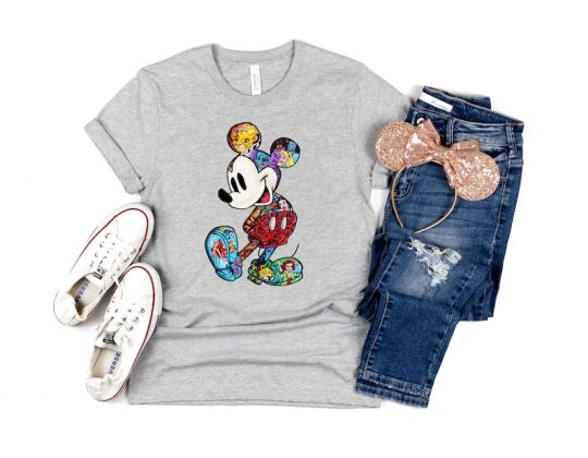 Mickey and Minnie shirt,Castle Shirt, Disney Shirts, Vacation Shirt, Cute Disney Shirts, Mickey Minnie 2023 Couple Shirt