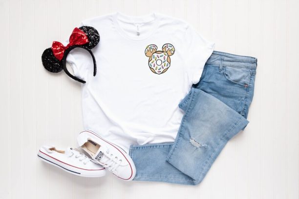 Mickey Donut Head, Disney Snacks, Disney Family Vacation Shirt, Disney Family and couple tshirt