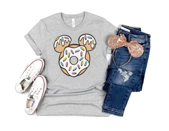 Mickey Donut Head, Disney Snacks, Disney Family Vacation Shirt, Disney Family and couple tshirt