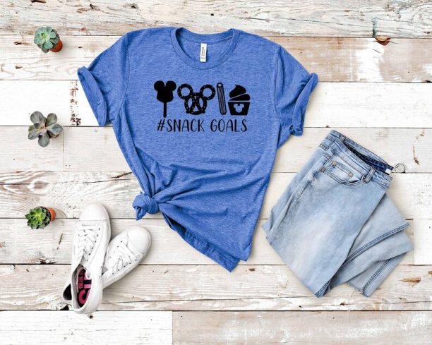 Disney Snack Goals T Shirt- Disney Food Lover T Shirt #SnackGoals Shirts, Disney Family Trip Shirts, Family Shirts