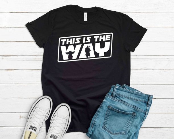 Disney STAR WARS Mandalorian This Is he Way t-shirt, Disney Family and couple tshirt