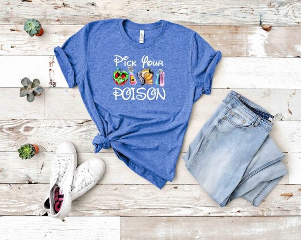 Pick Your Poison tshirt , Disney Family and couple tshirt Disney Villain Shirt, Halloween Shirt, Disney Witch Shirt