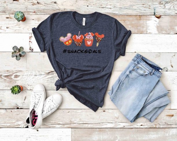 Disney Snack Goals T Shirt- Disney Food Lover T Shirt #SnackGoals Shirts, Disney Family Trip Shirts, Family Shirts