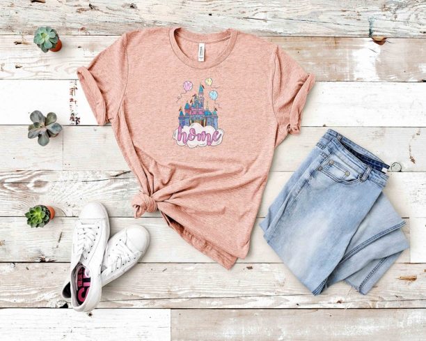 Home retro castle T-shirt, Mickey Shirt, Funny Disney Saying Shirt, Funny Disney Trip Tee