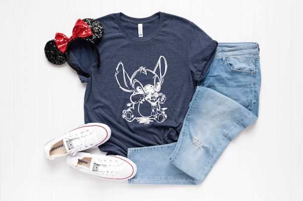 Stitch Disney Shirt, Stitch and Mickey Shirt, Lilo & Stitch Tee, Disneyland Shirts, Stitch Magic Balloons