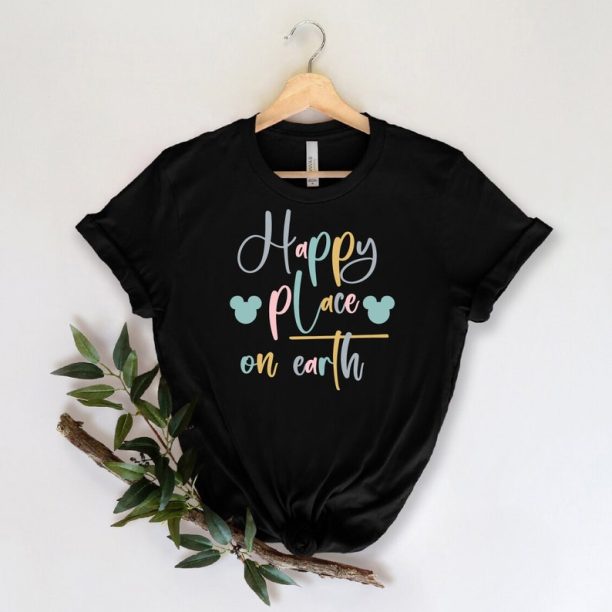 Happiest Place On Earth Disney Trip Tshirt, Kids Disney Shirt, Mickey Ears Shirts, Disneyland Vacation Shirt