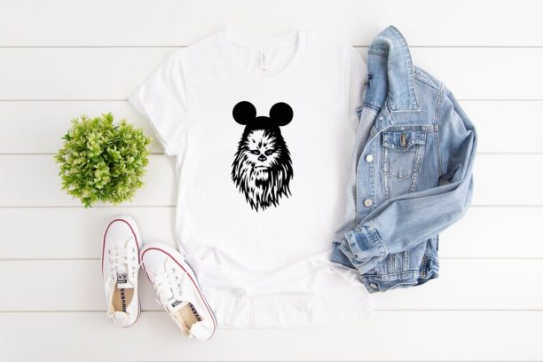 Disney STAR WARS Cool Chewie Mickey Ears, Disney Family and couple tshirt