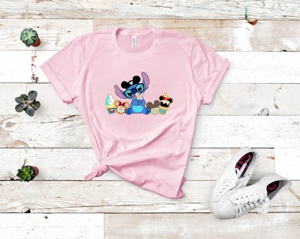 Stitch Disney Snacks Shirt, Stitch and Mickey Shirt, Lilo & Stitch Tee, Disneyland Shirts, Stitch Magic Balloons