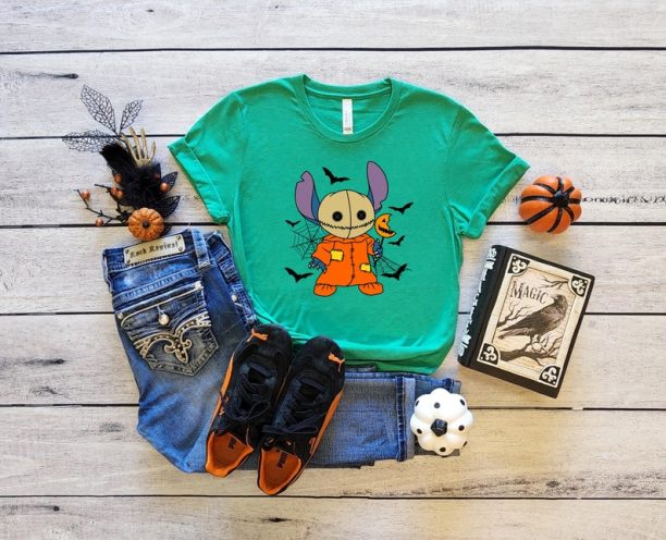 Stitch scarecrow Shirt, Stitch Killer, Disney Stitch, Lilo and Stitch Shirt, Disney Family Trip Shirts, Family Shirts