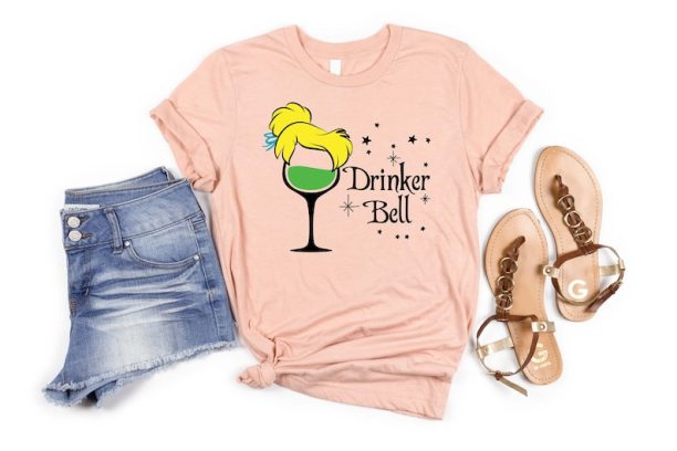 Drinker Bell, Princess Drinking Shirts, Wine Princess Shirts, Food and Wine Festival Shirt Matching Vacation Tank