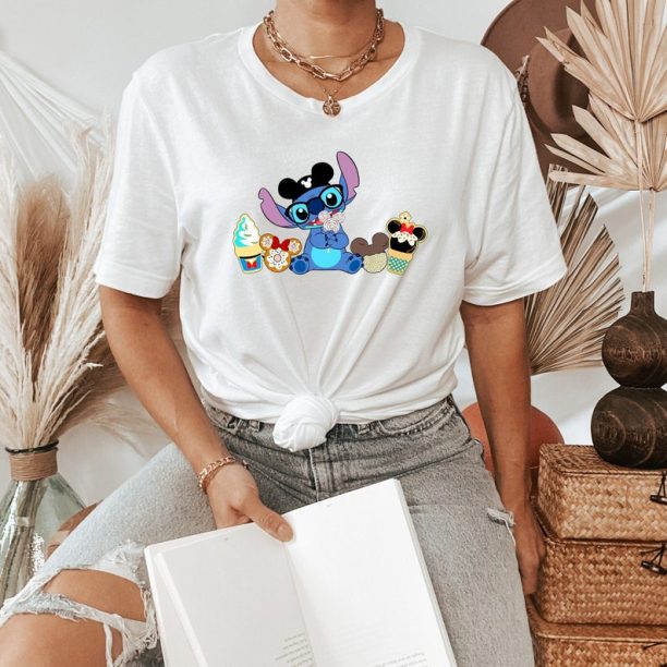 Stitch Disney Snacks Shirt, Stitch and Mickey Shirt, Lilo & Stitch Tee, Disneyland Shirts, Stitch Magic Balloons