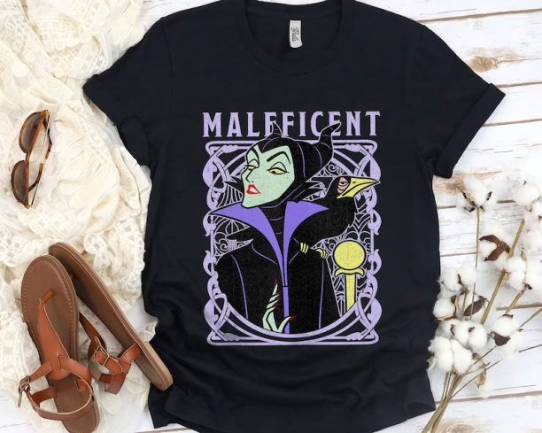 Vintage Disney Villains Sleeping Beauty Maleficent Old School Poster Shirt