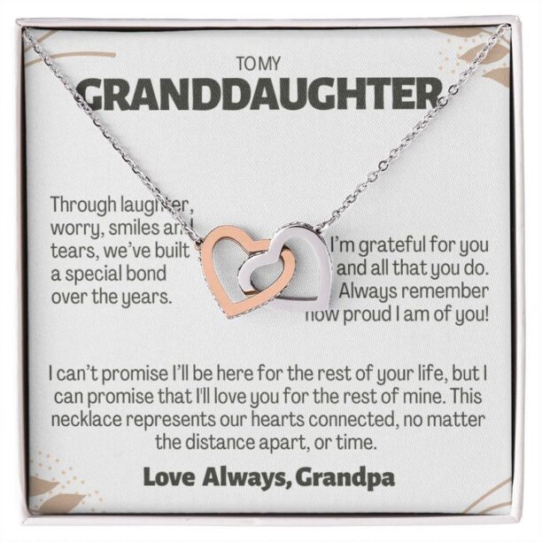 Granddaughter Necklace, Granddaughter Jewelry Grandpa, To My Granddaughter, Granddaughter Gifts