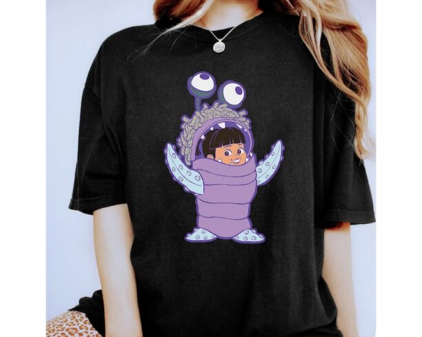 Cute Disney and Pixar’s Monsters, Inc. Boo Pink Shirt, Disneyland Vacation Trip