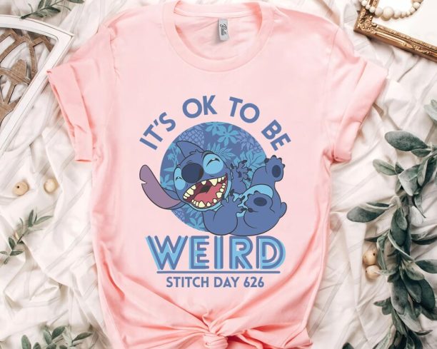 Disney Lilo & Stitch 626 Stitch Day It's OK To Be Weird Shirt, Magic Kingdom Tee