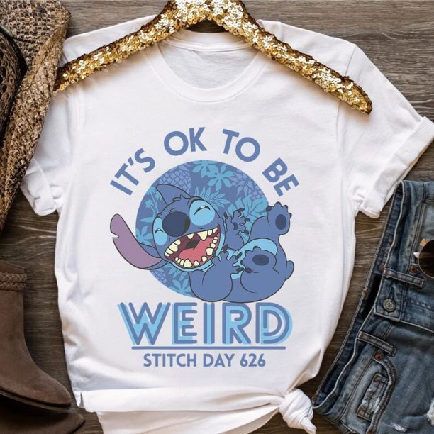 Disney Lilo & Stitch 626 Stitch Day It's OK To Be Weird Shirt, Magic Kingdom Tee