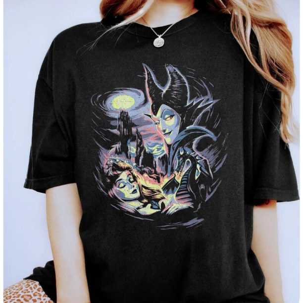 Disney Sleeping Beauty VillainsMaleficent Painting Graphic Shirt, Magic Kingdom