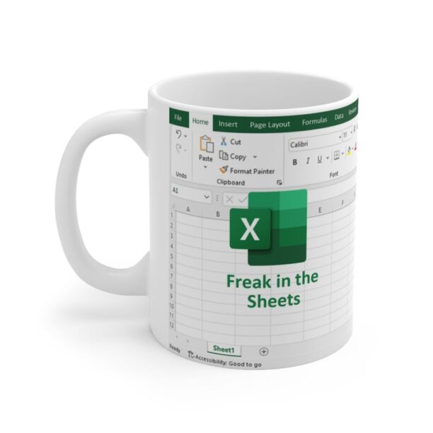 Freak In The Sheets Mug, Excel Coffee Mug, Mug Excel, Accountant Gift, Accountant Mug, Tax Accountant Gift