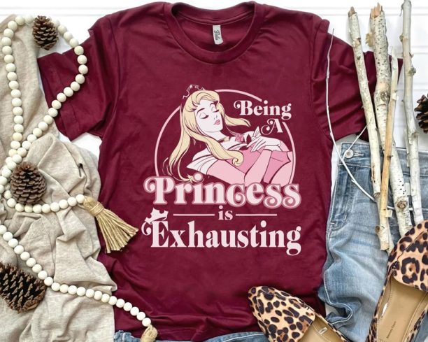 Vintage Disney Sleeping Beauty Being A Princess Is Exhausting Shirt