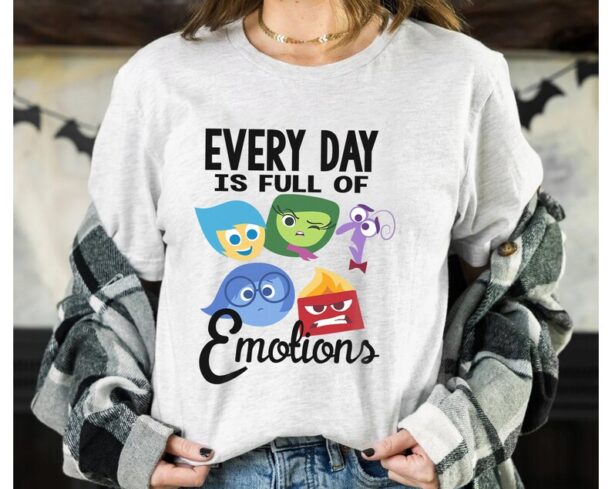 Funny Disney Pixar Inside Out Every Day Emotions Shirt, Disneyland Vacation Trip