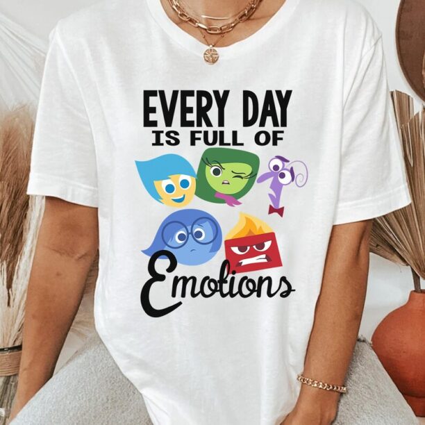 Funny Disney Pixar Inside Out Every Day Emotions Shirt, Disneyland Vacation Trip