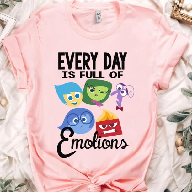 Funny Disney Pixar Inside Out Every Day Emotions Shirt, Disneyland Vacation Trip