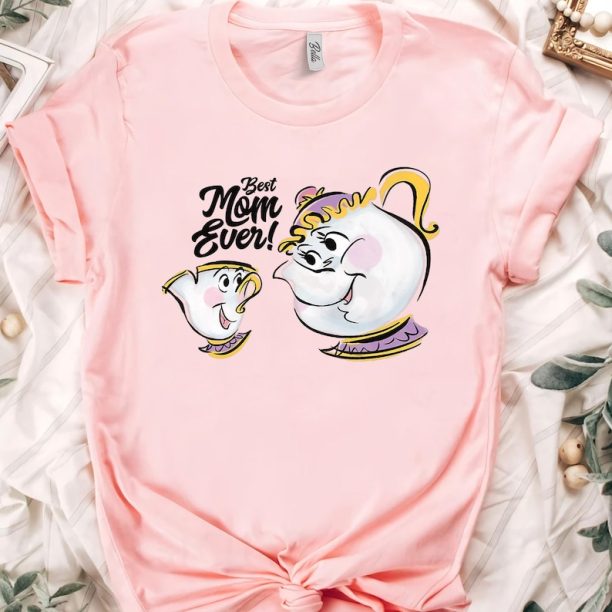 Disney Beauty and the Beast Chip Mrs. Potts Best Mom Ever Shirt, Magic Kingdom