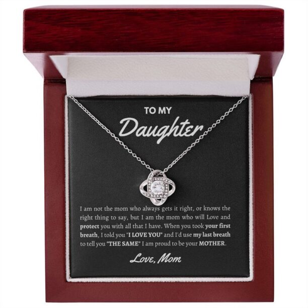 To My Daughter Xmas Necklace Gift From Mom, Birthday