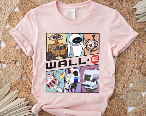 Retro Disney Wall-E And Eve Vintage Captain B AUTO T-shirt