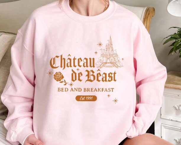 Beauty And The Beast Chateau De Beast Bed Breakfast Shirt / Belle Princes Tee / Walt Disney World T-shirt / Disneyland