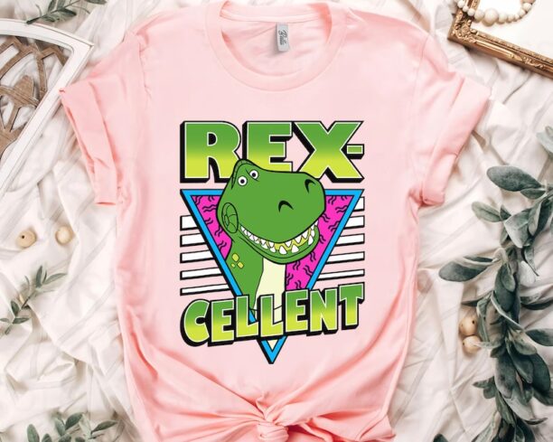 Disney Pixar Toy Story 4 Retro Rex-cellent Portrait Valentine's Day Shirt