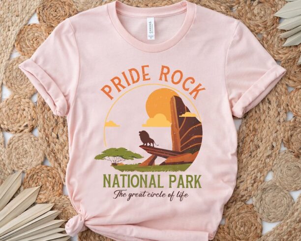 Vintage Disney Lion King Pride Rock National Park Shirt, Simba Hakuna Matata Tee