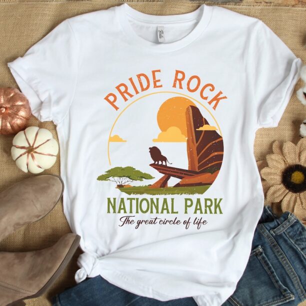 Vintage Disney Lion King Pride Rock National Park Shirt, Simba Hakuna Matata Tee