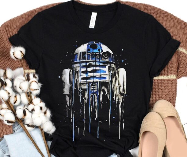 Watercolor R2-D2 Portrait Shirt / Star Wars Droids T-shirt / Walt Disney World Tee / Galaxy's Edge / Disneyland Family