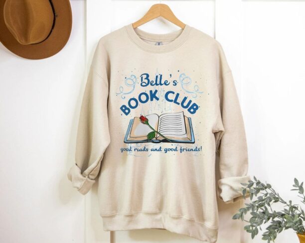 Retro Belle's Book Club Shirt / Beauty and The Beast T-shirt / Walt Disney World Tee / Book Lover Gift / Book Reading