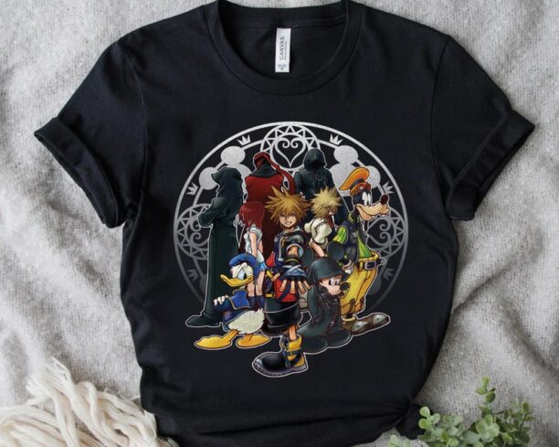 Disney Kingdom Hearts Dark Squad Donald Goofy T-shirt