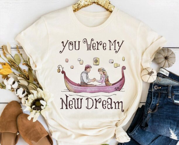 Tangled Rapunzel Flynn Rider New Dream Shirt / Disney World Valentine's Day T-shirt / Disneyland Couple Matching Trip /