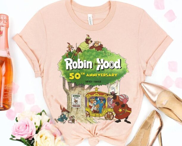 Robin Hood 50th Anniversary 1973 2023 Shirt / Retro Disney Robin Hood 50 Years Tee / Walt Disney World / Disneyland