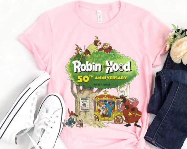 Robin Hood 50th Anniversary 1973 2023 Shirt / Retro Disney Robin Hood 50 Years Tee / Walt Disney World / Disneyland