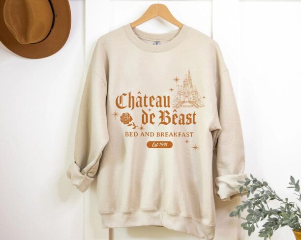 Beauty And The Beast Chateau De Beast Bed Breakfast Shirt / Belle Princes Tee / Walt Disney World T-shirt / Disneyland
