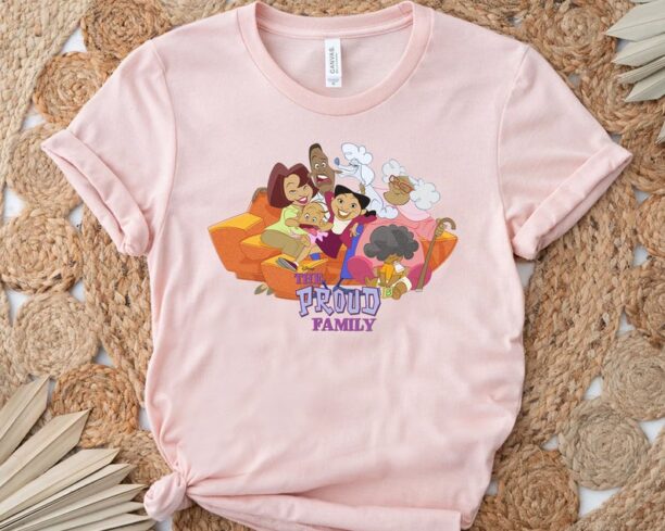 Disney Channel The Proud Family Characters T-shirt, Penny Proud Oscar Proud Tee