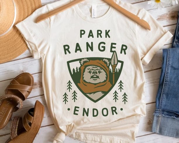 Star Wars Ewok Park Ranger Endor T-Shirt Star Wars Movie Trip Vacation Holiday Family Trip Unisex T-Shirt Kid shirt Gift