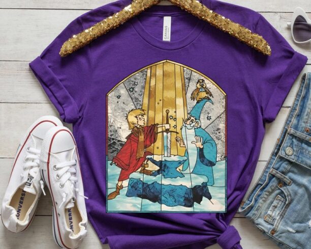 Retro Arthur And Merlin Shirt / The Sword In The Stone Tee / Walt Disney World T-shirt / Disneyland Family Trip / Funny