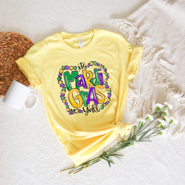 It's Mardi Gras Y'all - Mardi Gras Shirt - Adult Mardi Gras Shirt - New Orleans Tee - Womens Graphic Tee - NOLA Shirt -