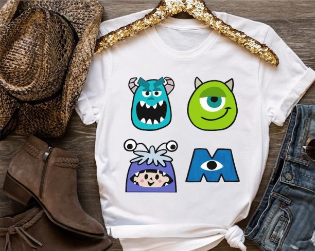 Cute Disney Pixar Monster's Inc. Mike Sulley Boo Shirt