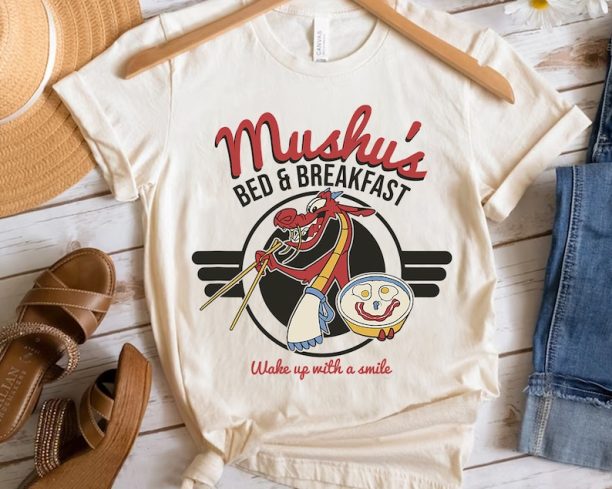 Disney Mulan Mushu's Bed and Breakfast Poster Shirt